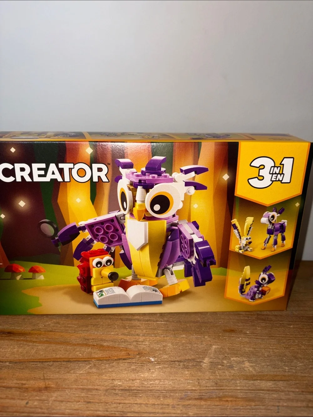 NIB LEGO Creator Fantasy Forest Owl Set - Purple, Yellow, White